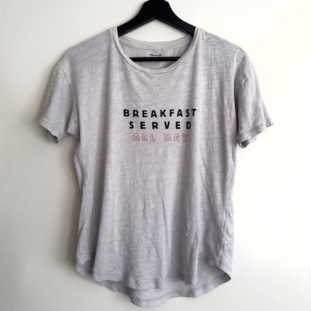 Madewell | "Breakfast" Whisper cotton crewneck tee in small